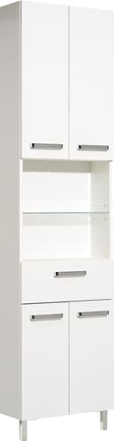 Quickset Badschrank SAPHIR 50cm Weiß Hochglanz 4 Türen 1 Schublade Bild 2