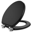 Elegear WC-Sitz mit Soft-Close-Mechanismus Schwarz MDF Bild 2