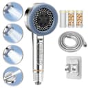 Fanttik Handbrause Hochdruck mit 4 Strahlarten Silber Bild 2