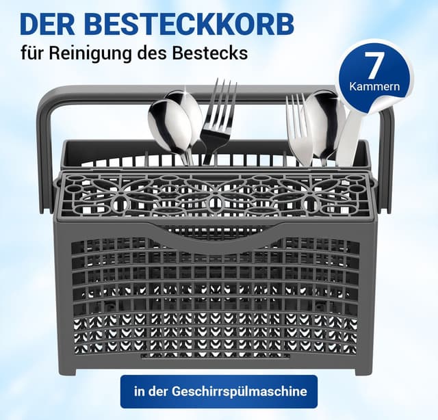 VIOKS Besteckkorb Universal Teilbar für Geschirrspüler - Hochwertiges Design