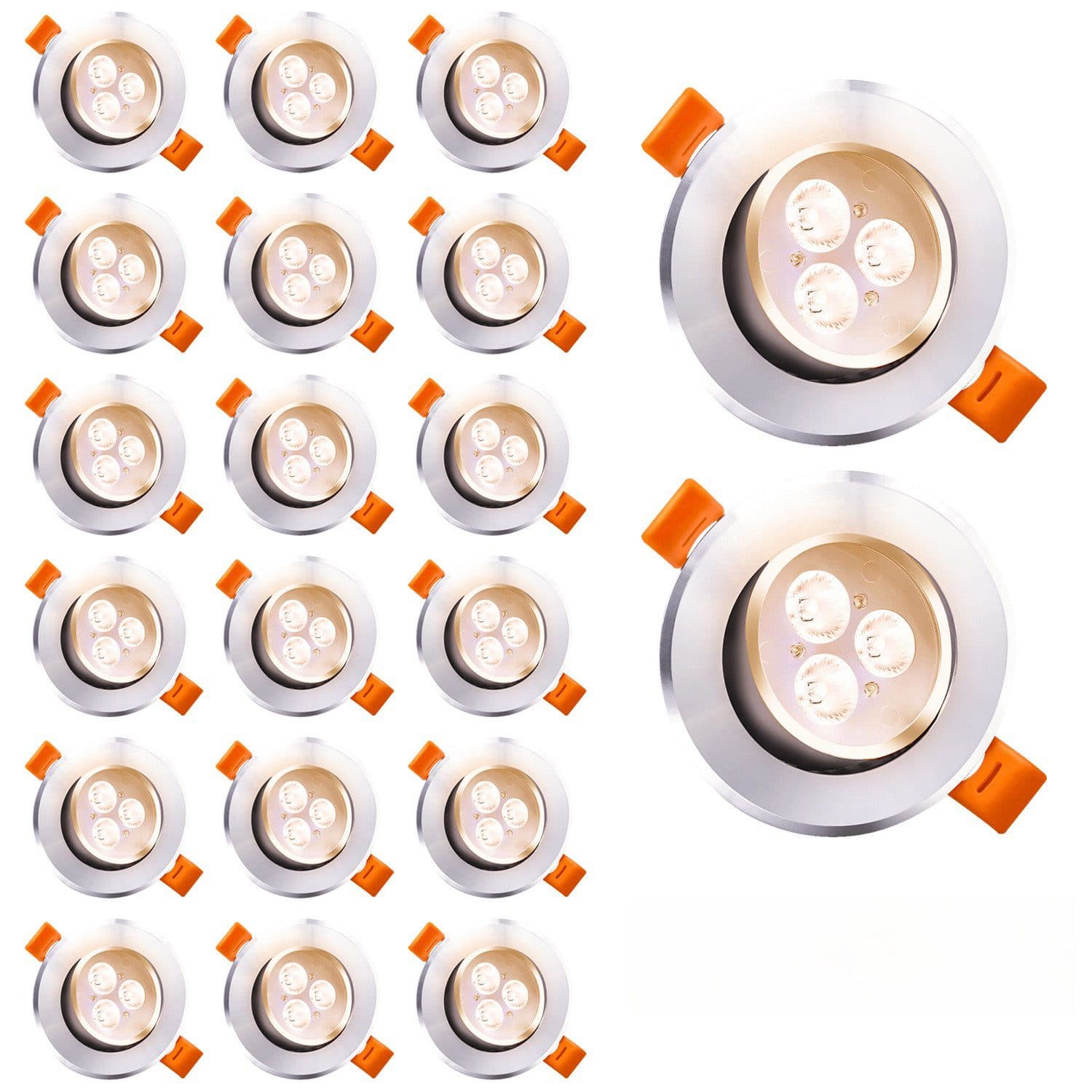 Clanmacy LED Einbaustrahler 20St. LED Spot Einbauleuchte Deckenleuchte - Bild 2