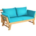 COSTWAY Gartenbank 4-in-1 XXL Akazienholz Bild 2