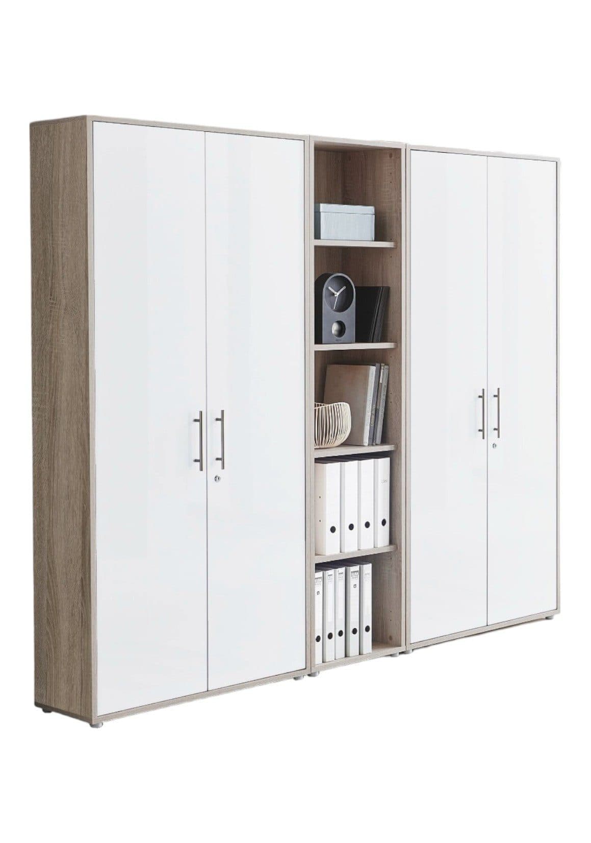 moebel-dich-auf Aktenschrank TABOR 10 Set Beige/Weiß Holzwerkstoff - Bild 2