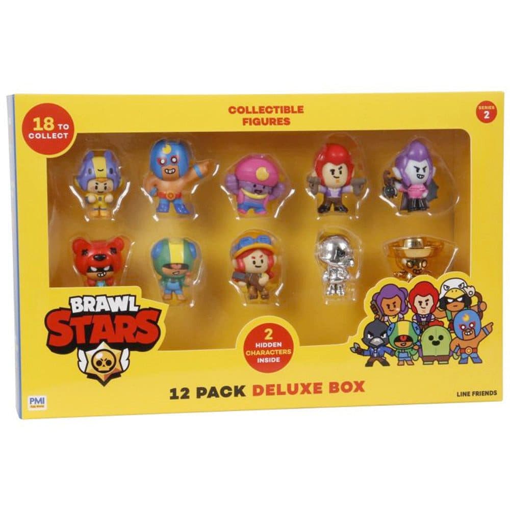 Brawl Stars Actionfigur 12er Pack Deluxe inkl. 2 seltene, 4 cm - Bild 2