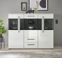 HOME AFFAIRE Highboard Cantara Weiß Moderner Schrank Vitrine Bild 2