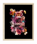 JUSTGOODMOOD Poster Premium Coco Chanel Parfüm Flacon ohne Rahmen Bild 2