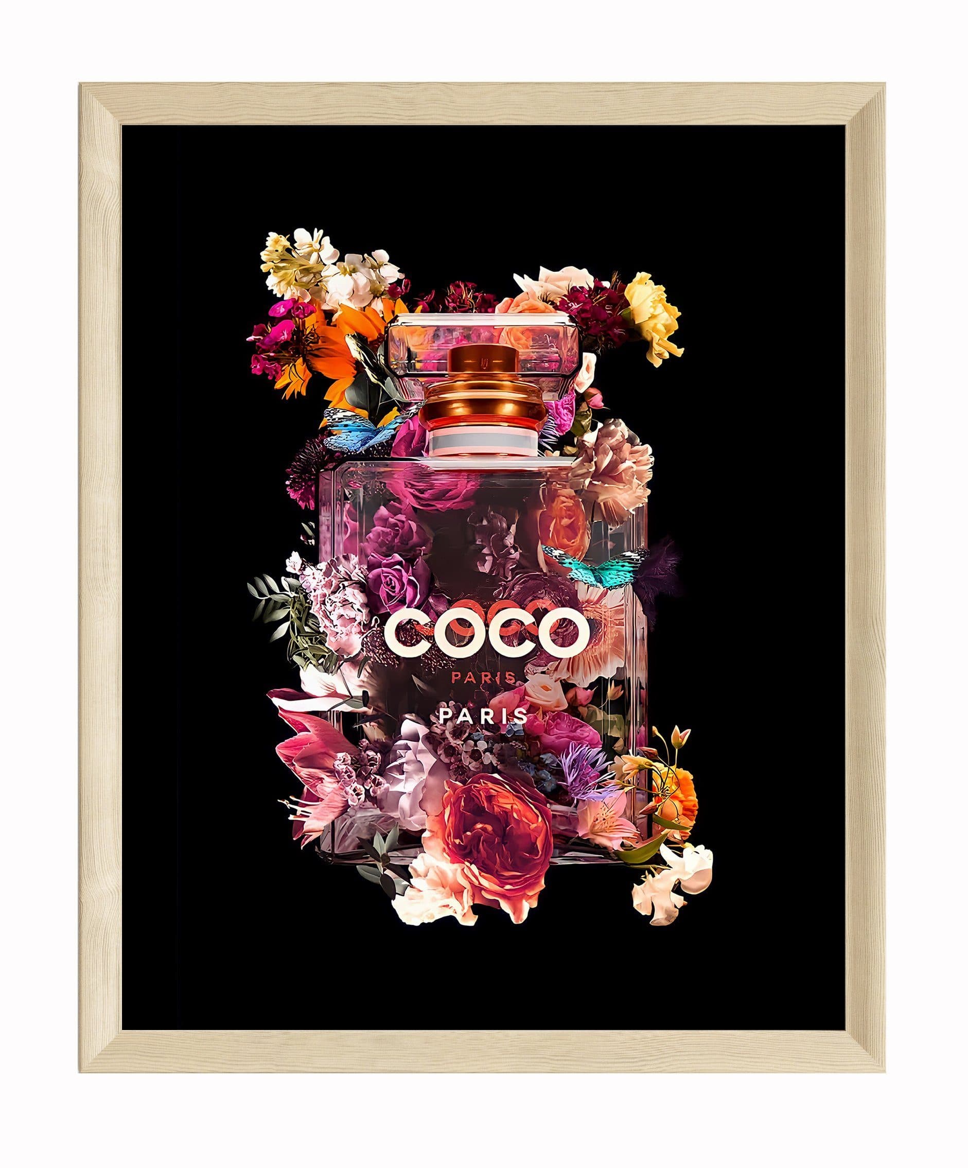 JUSTGOODMOOD Poster Premium Coco Chanel Parfüm Flacon ohne Rahmen - Bild 2