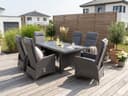 KONIFERA Garten-Essgruppe Newcastle 13-tlg. Grau Aluminium/Polyrattan Bild 2
