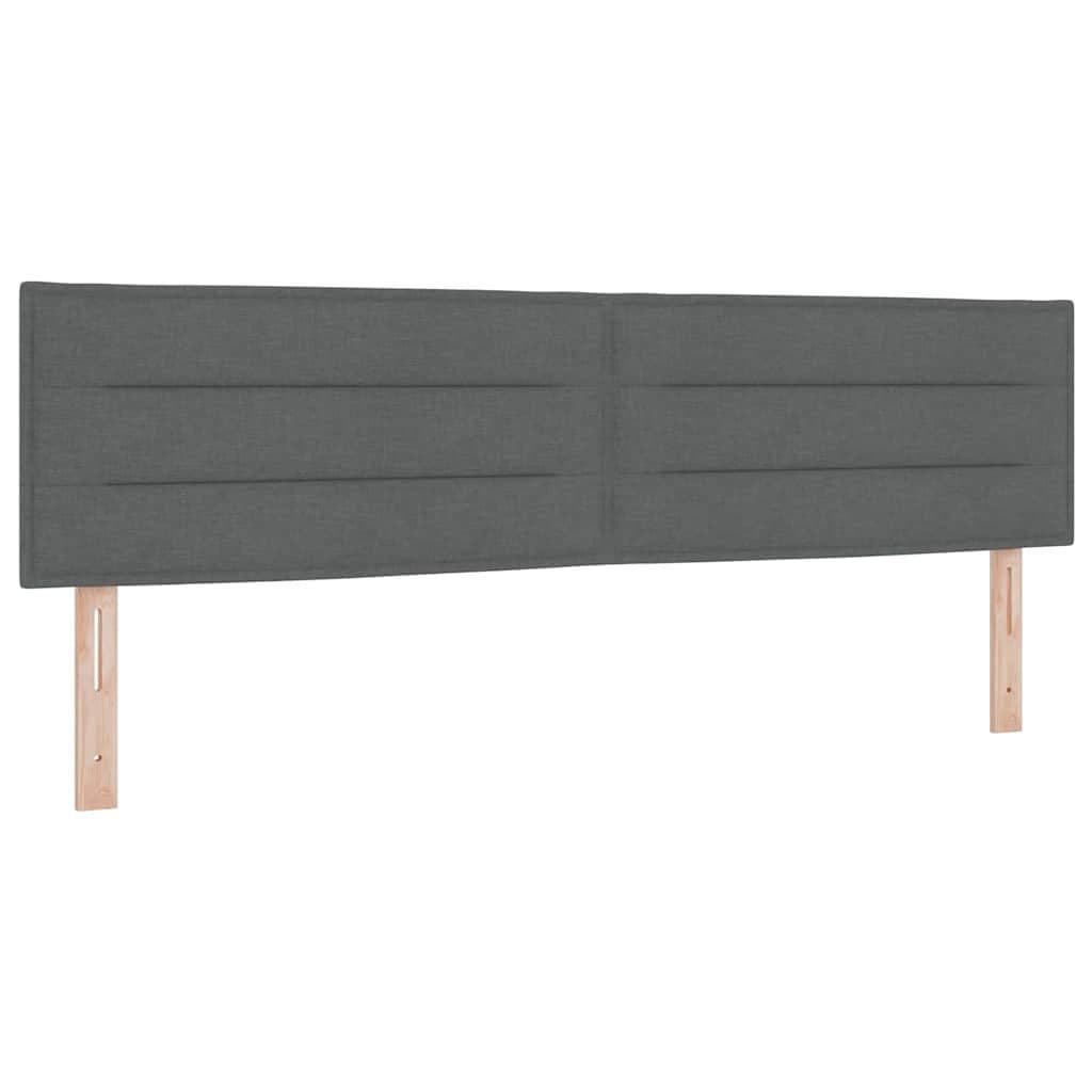 vidaXL Bett Kopfteil Dunkelgrau 180 cm Stoff - Bild 2
