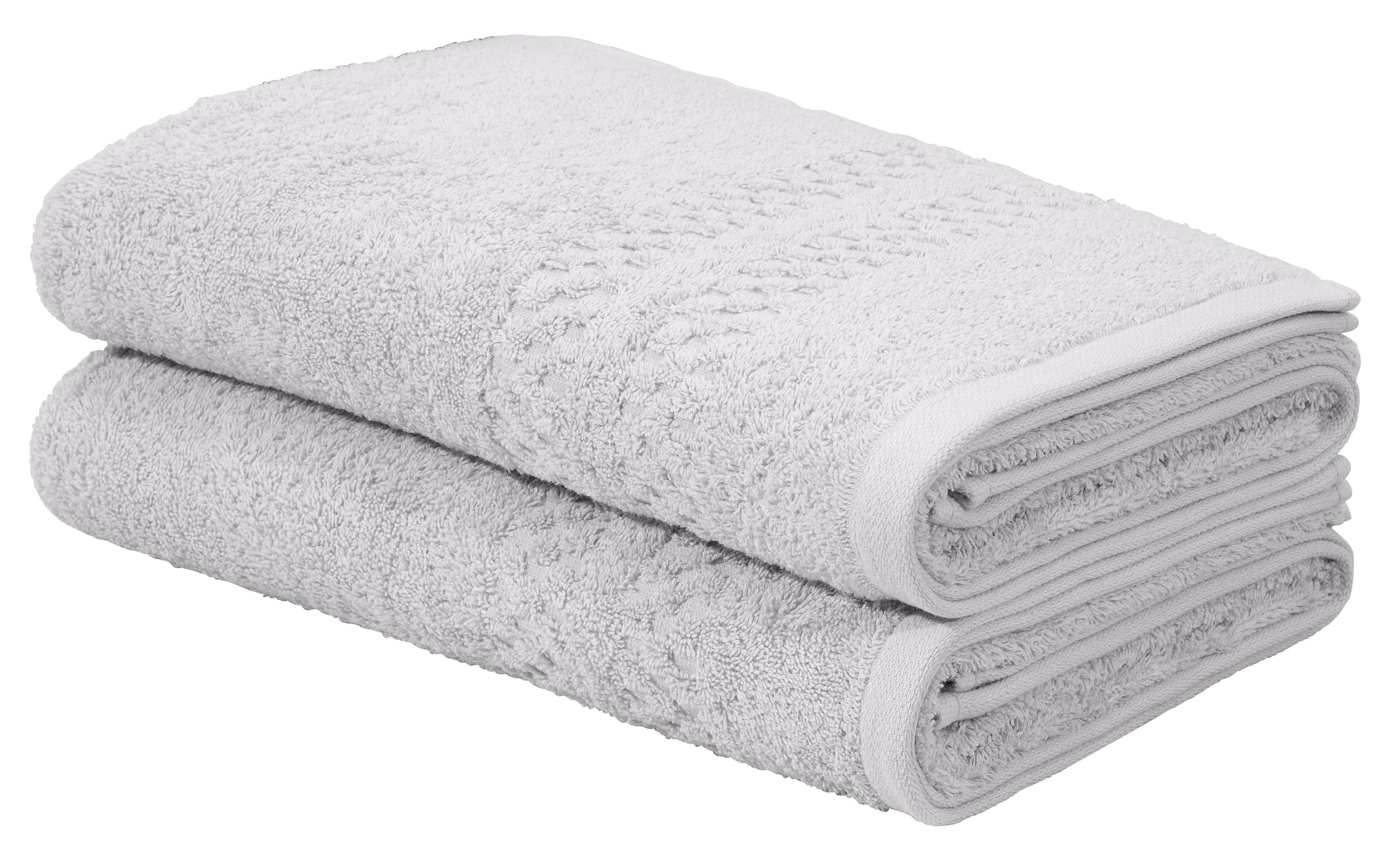 OTTO HOME Regona Duschtuch-Set 70x140cm Hellgrau 100% Baumwolle - Bild 2