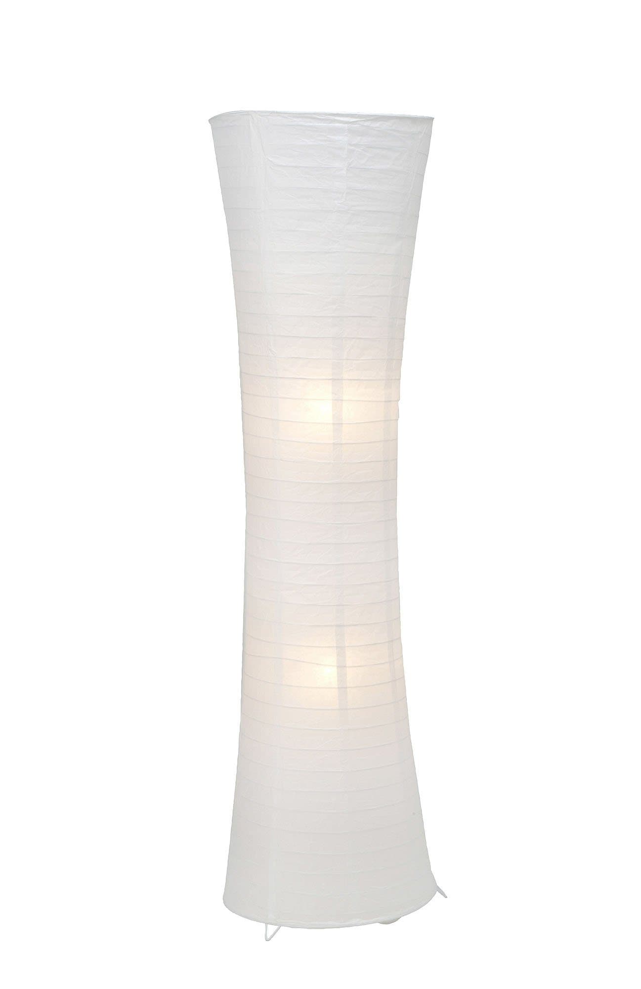 Brilliant Stehlampe Becca Weiß 2x E27 60W Fußschalter