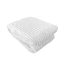 VewoTex Wohndecke Kuscheldecke Cord-Optik Weiß Antipilling Bild 2