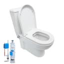 Belvit Tiefspül-WC BV-SW2001 KomplettSet Stand-WC Taharet Weiß Bild 2