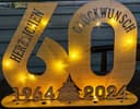 autolock LED Lichterkette Ständer Holz-Schild Gästebuch Bild 2