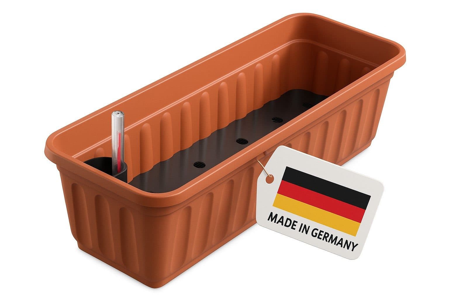 ALPFA Balkonkasten 80 cm Terracotta mit Wasserspeicher - Bild 2