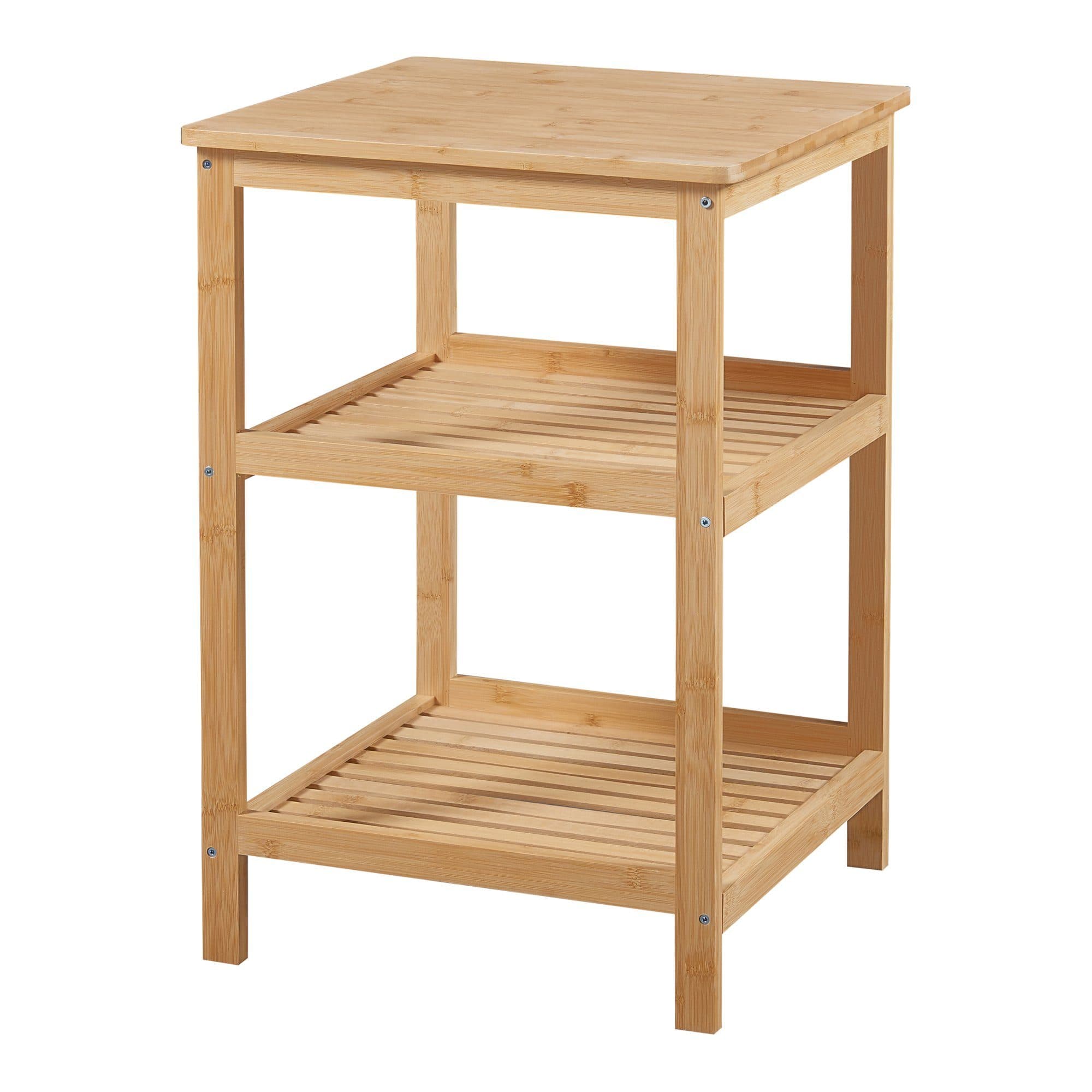 en.casa Bambus Standregal 3 Ablagen Natur Modern - Bild 2