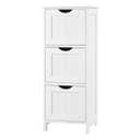 Woltu Kommode Weiß 3 Schubladen Badezimmerschrank Modern Bild 2