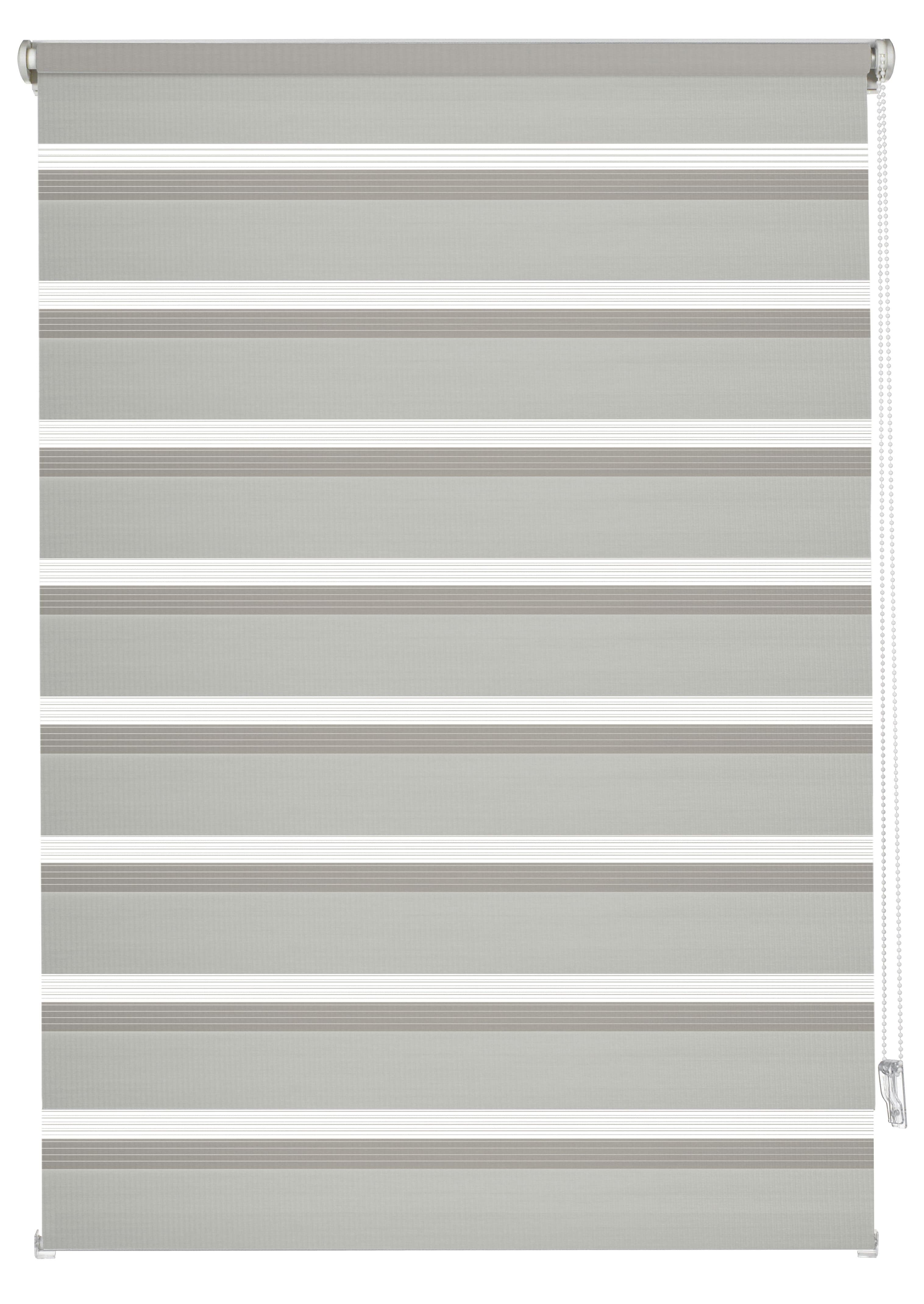 Seitenzugrollo GARDINIA EASYFIX Doppelrollo Grau 100x150cm