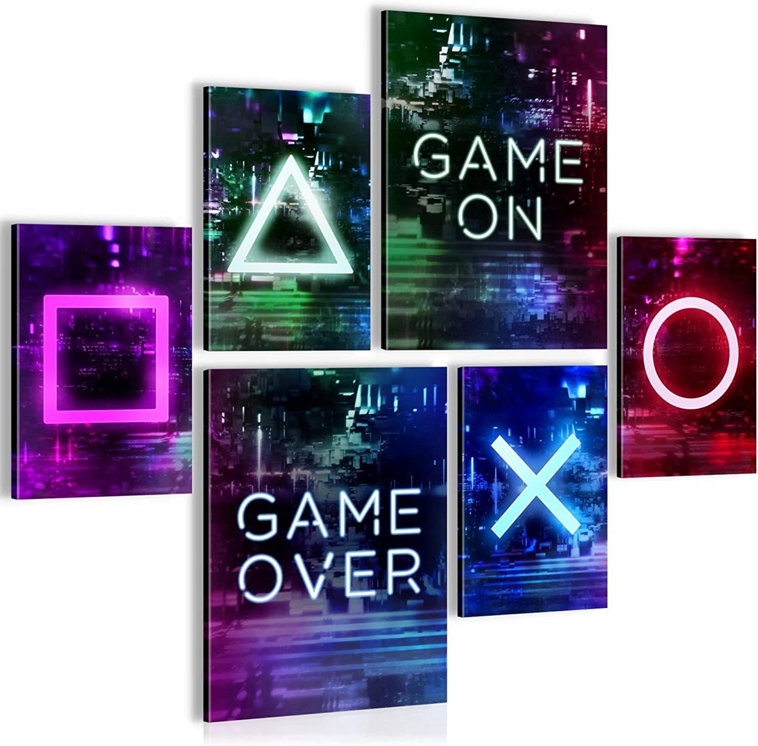 Novart Wandbild Gamer Spielkonsole Aufhängfertig 90x80cm - Bild 2
