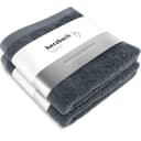 herzbach home Handtuch Set Pura Anthrazit 2-tlg. 550g/m² Baumwolle Bild 2