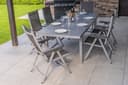 KETTLER Garten-Essgruppe mit Ausziehtisch und 6 Klappstühlen Bild 2