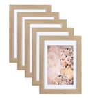 IDEAL TREND Bilderrahmen 5er Pack Holz Natur MDF Bild 2