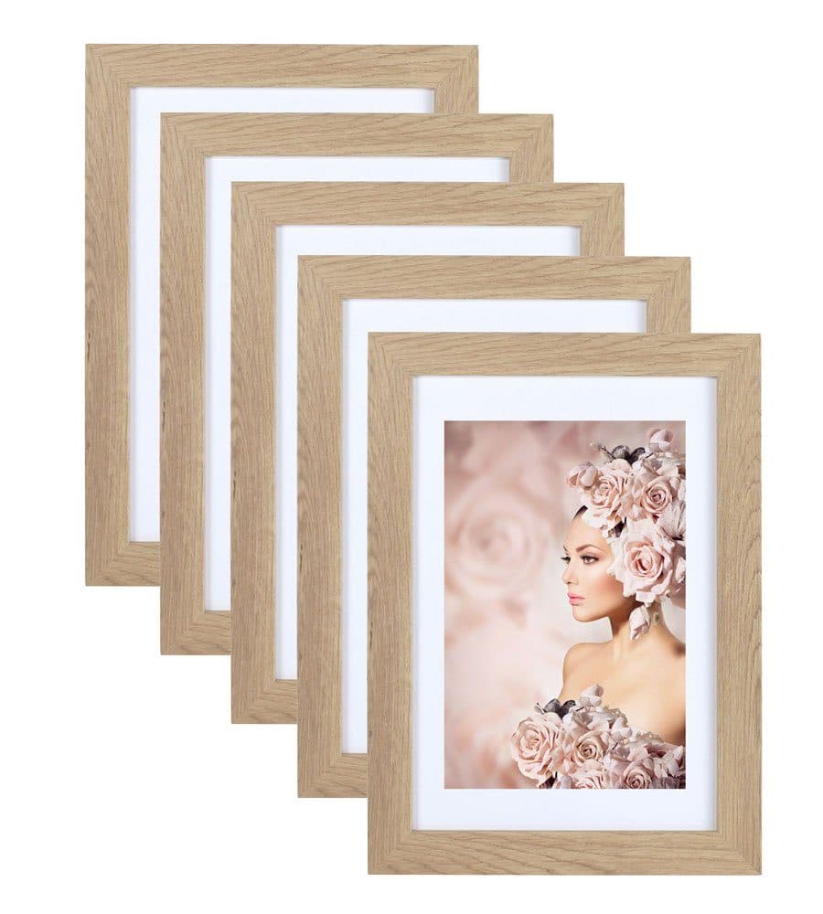IDEAL TREND Bilderrahmen 5er Pack Holz Natur MDF - Bild 2