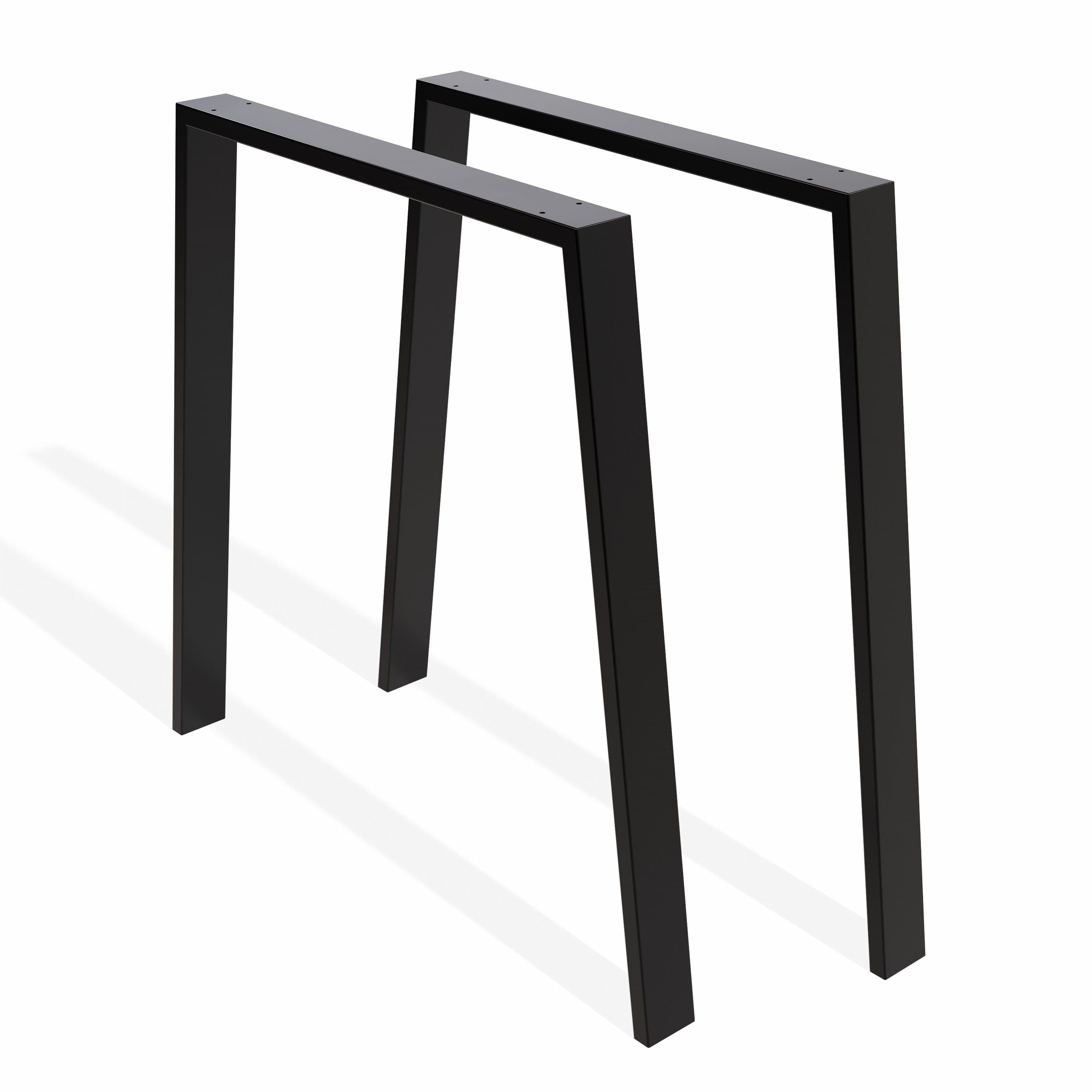 sossai® Tischgestell Stahl Trapez Tischkufen Schwarz (2-St) - Bild 2