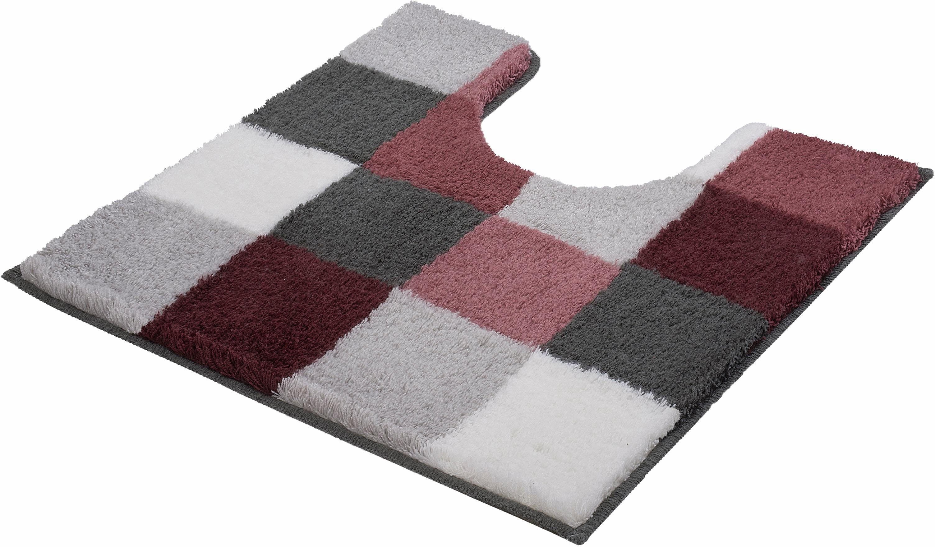 Kleine Wolke Badteppich Caro Oldrose Quadratisch Rutschhemmend - Bild 2