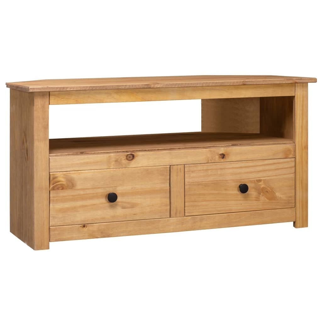 vidaXL TV-Eckschrank Massivholz Panama-Kiefer Braun - Bild 2