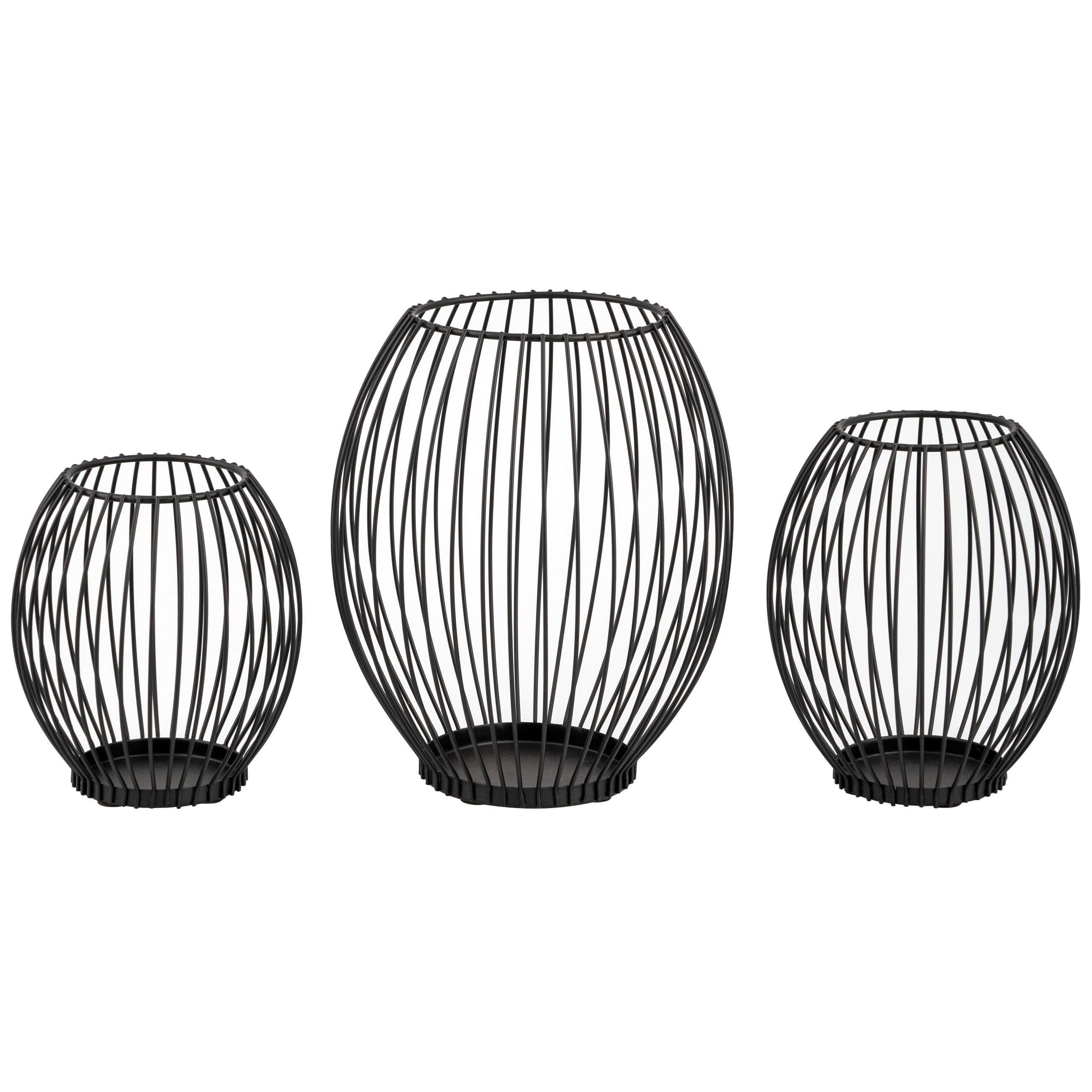 bremermann Kerzenhalter 3er-Set Schwarz Metall - Bild 2