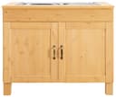 Home Affaire Spülenschrank Alby Beige Massivholz Kiefer Bild 2