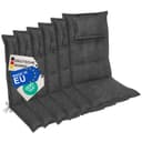 NYVI Hochlehnerauflage 6er Set Anthrazit 8 cm Komfort Bild 2