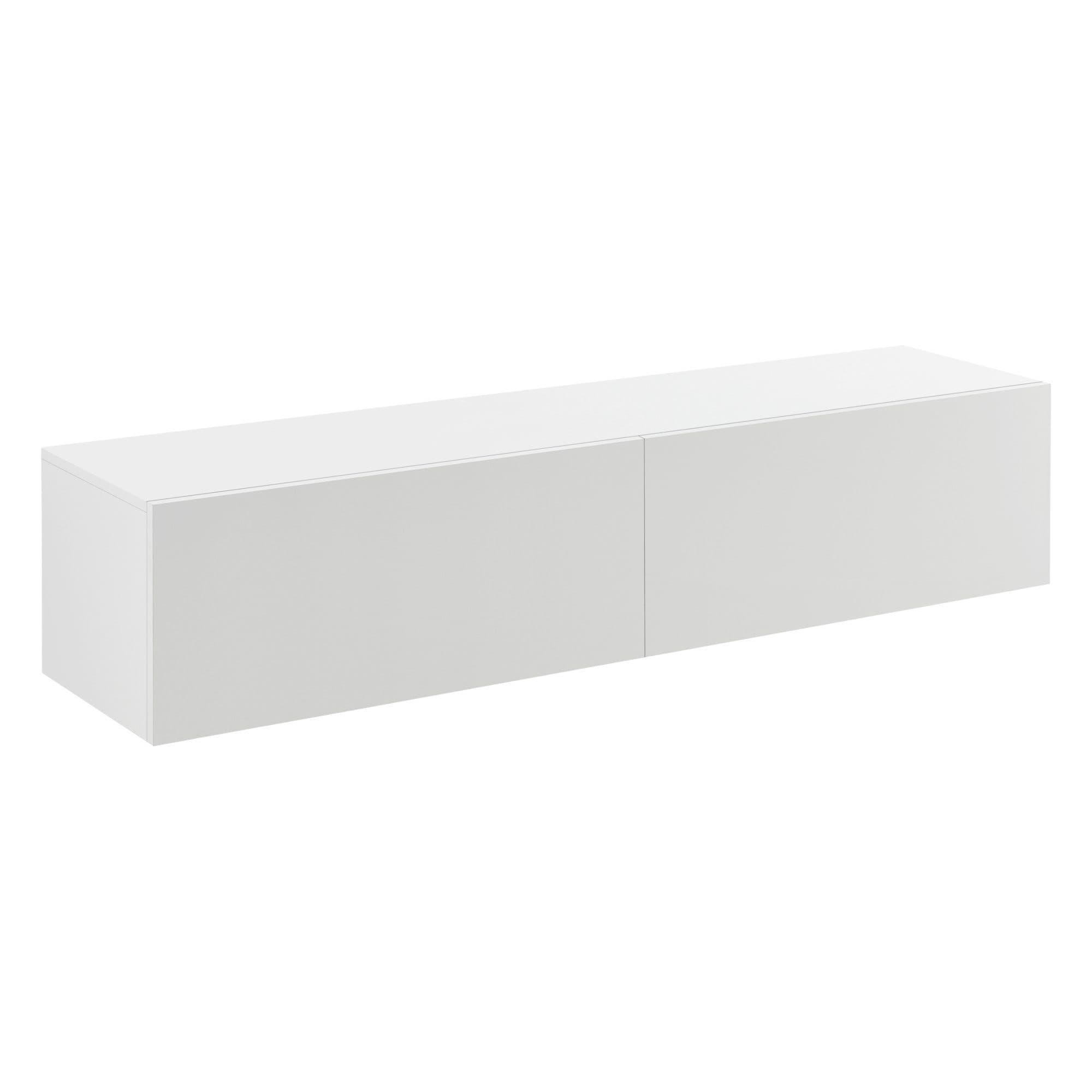 en.casa Hängeschrank Evaton TV Lowboard 140cm Weiß Matt - Bild 2