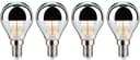 Paulmann LED-Leuchtmittel 4er Pack 4,8 W Tropfen Kopfspiegel Silber E14 2700K Bild 2