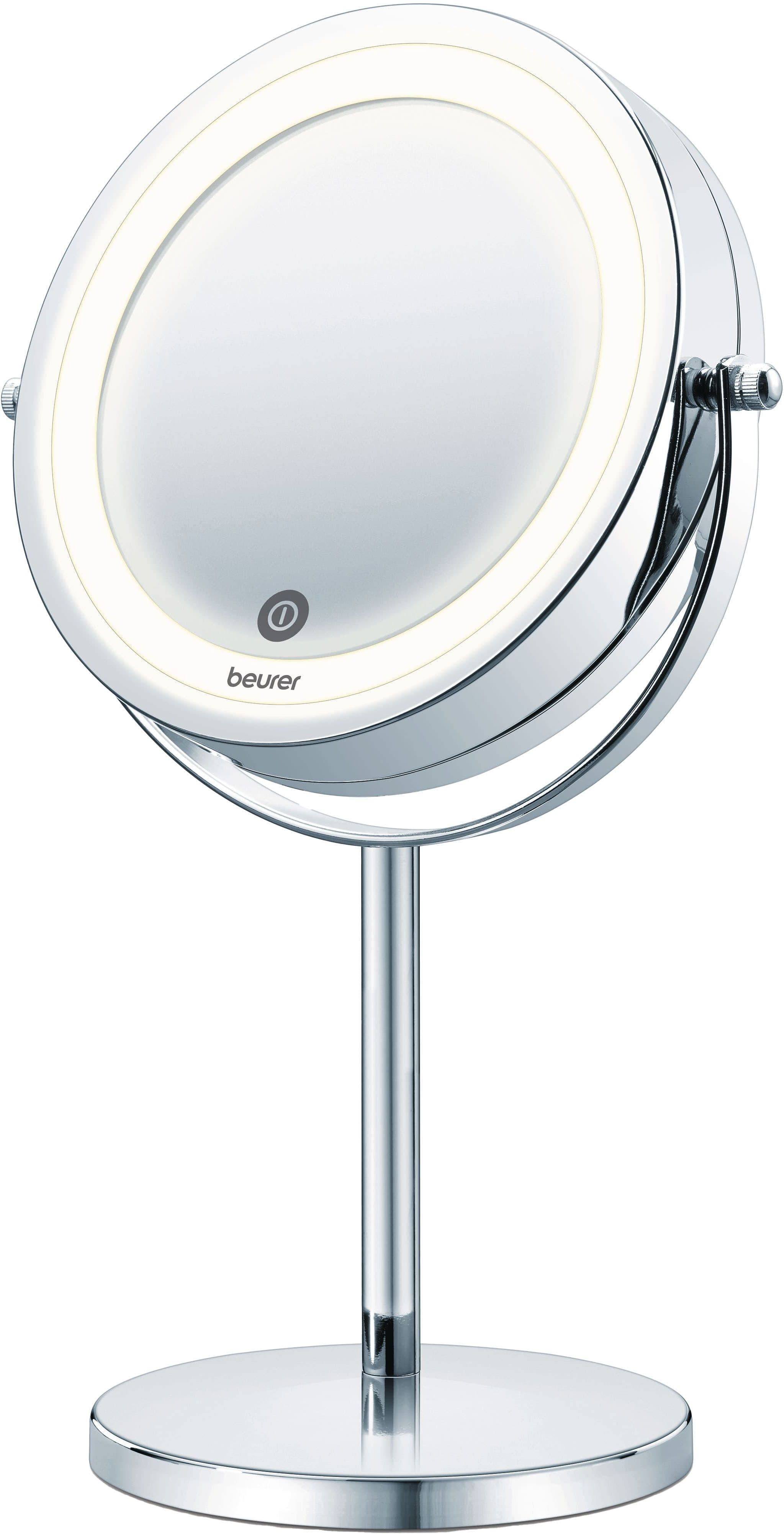 Beurer Kosmetikspiegel BS 55 beleuchteter Kosmetikspiegel mit 7-facher Vergrößerung, Beauty-Spiegel mit LED-Licht und Dimmfunktion, 2 Spiegelflächen - Bild 2