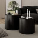 Vicco Couchtisch Tavilo Eiche/Schwarz Klappbar Bild 2