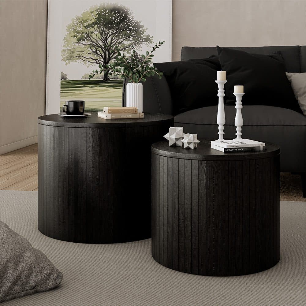 Vicco Couchtisch Tavilo Eiche/Schwarz Klappbar - Bild 2