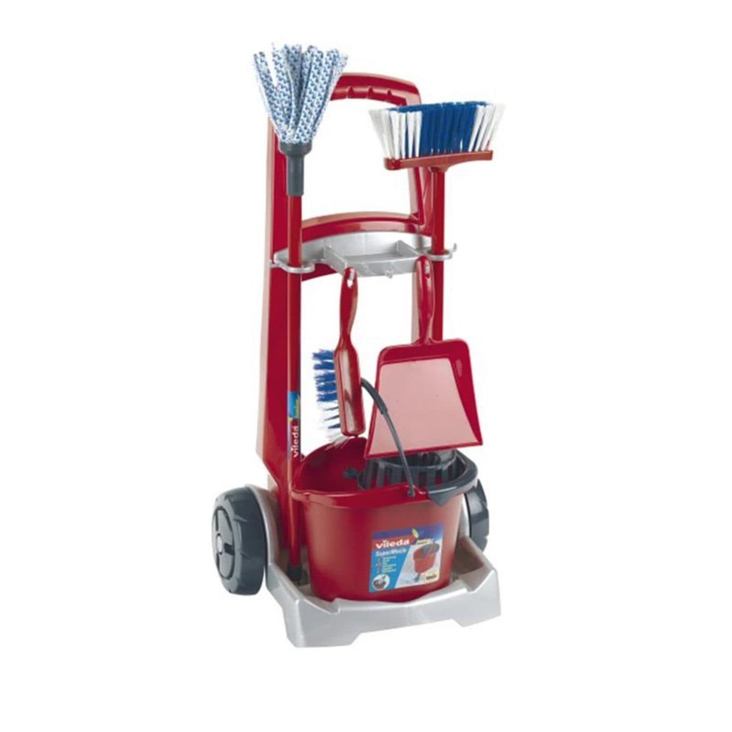 Theo Klein Vileda Besenwagen Spielzeug mit Zubehör