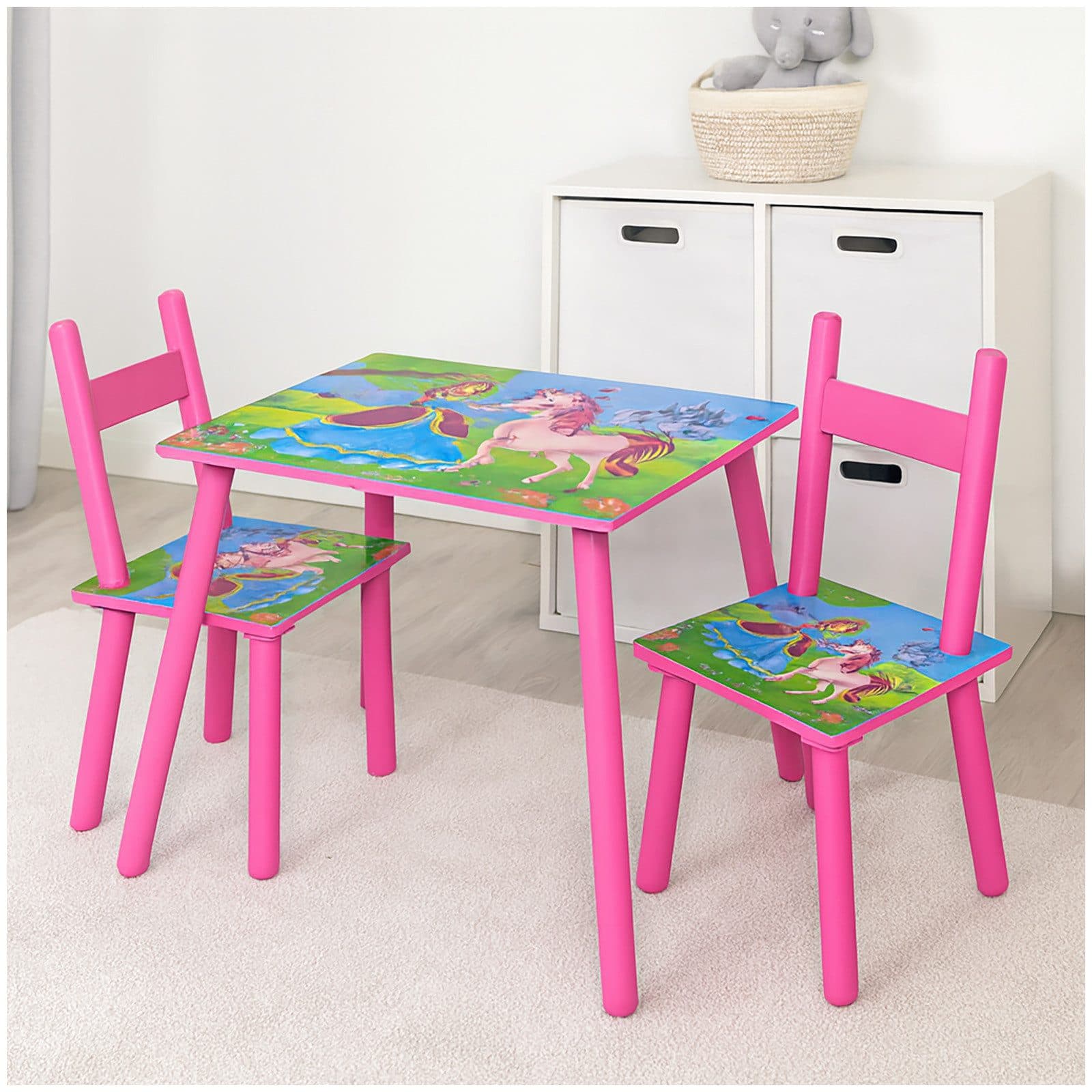 HTI-Living Kindersitzgruppe mit Einhorn-Motiv Rosa Set - Bild 2