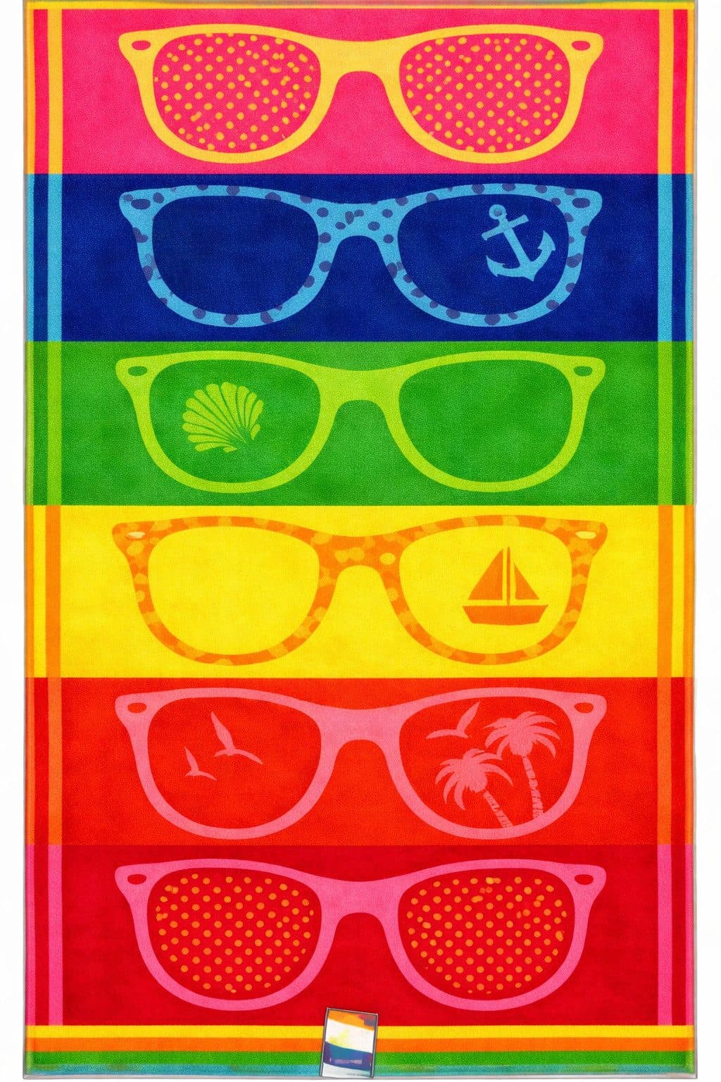 Casa Colori Strandtuch Sommer Bunt Frottier