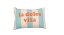DAVID FUSSENEGGER Kissenhülle Silvretta 'la dolce vita' Jade-Hellblau Bild 2