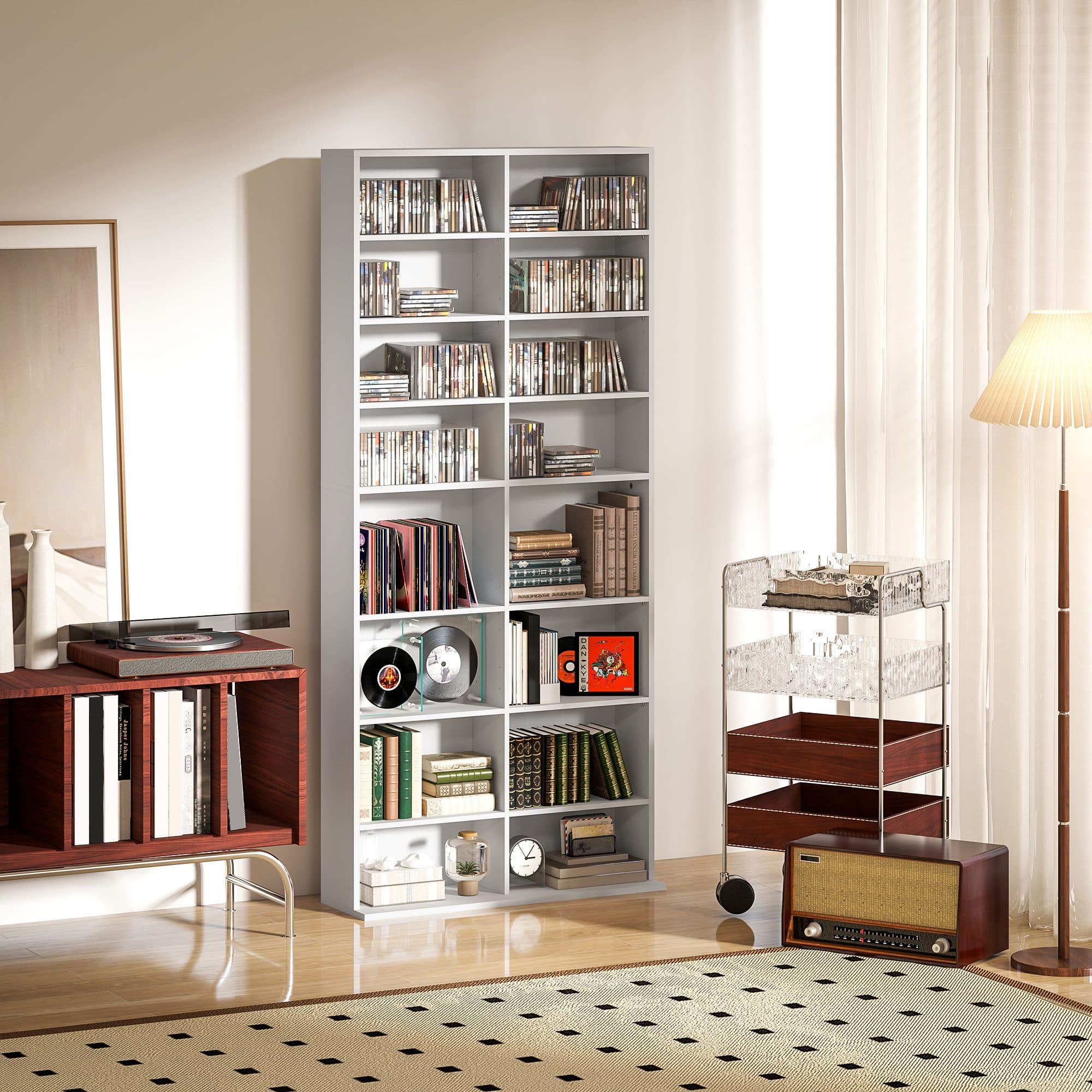 HOMCOM CD-Regal CD-Ständer für bis zu 640 CDs oder 360 DVDs oder 430 Blu-rays - Bild 2