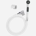 Euroshowers Waschbeckendusche Set Weiß 4-tlg Knopfdruck Bild 2