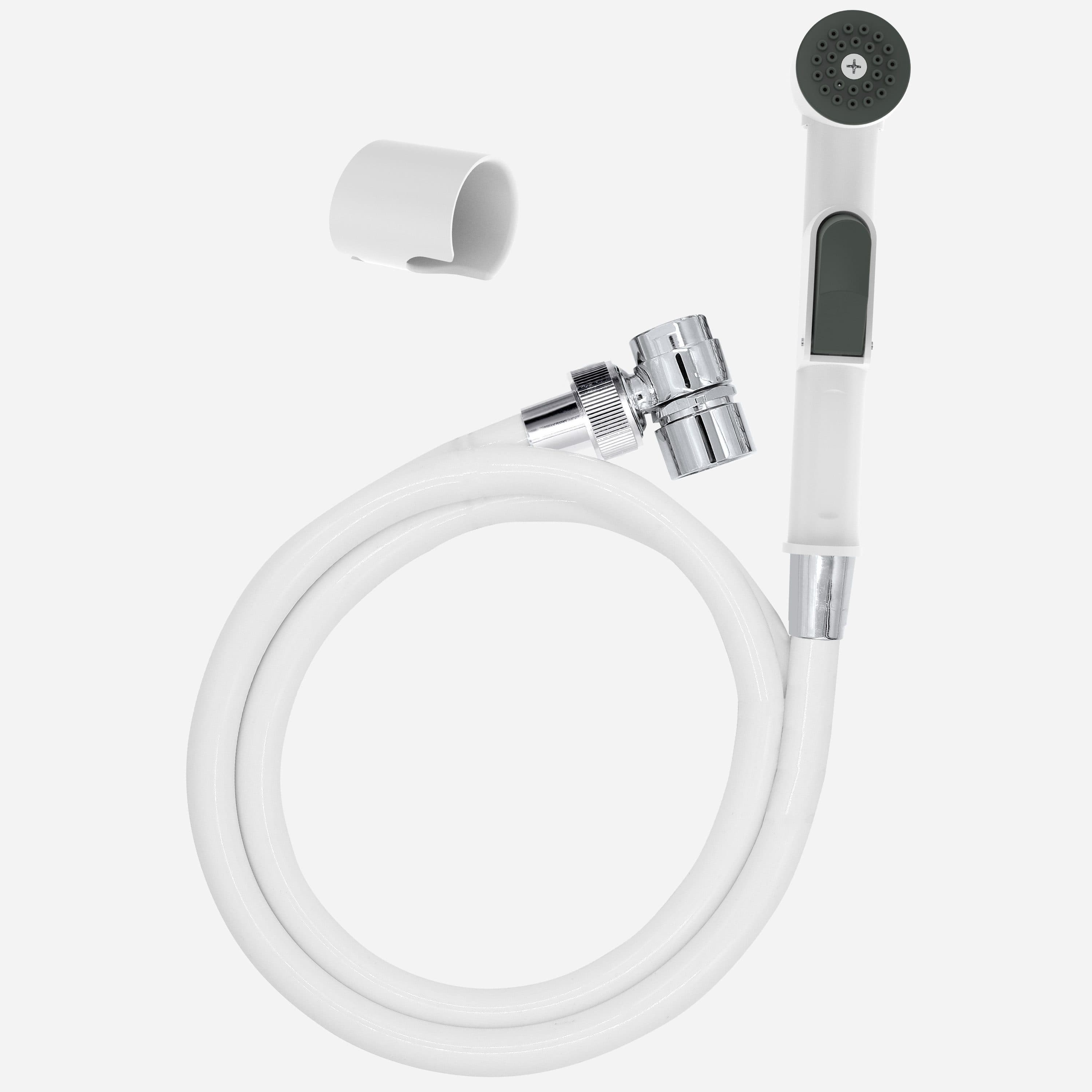 Euroshowers Waschbeckendusche Set Weiß 4-tlg Knopfdruck - Bild 2