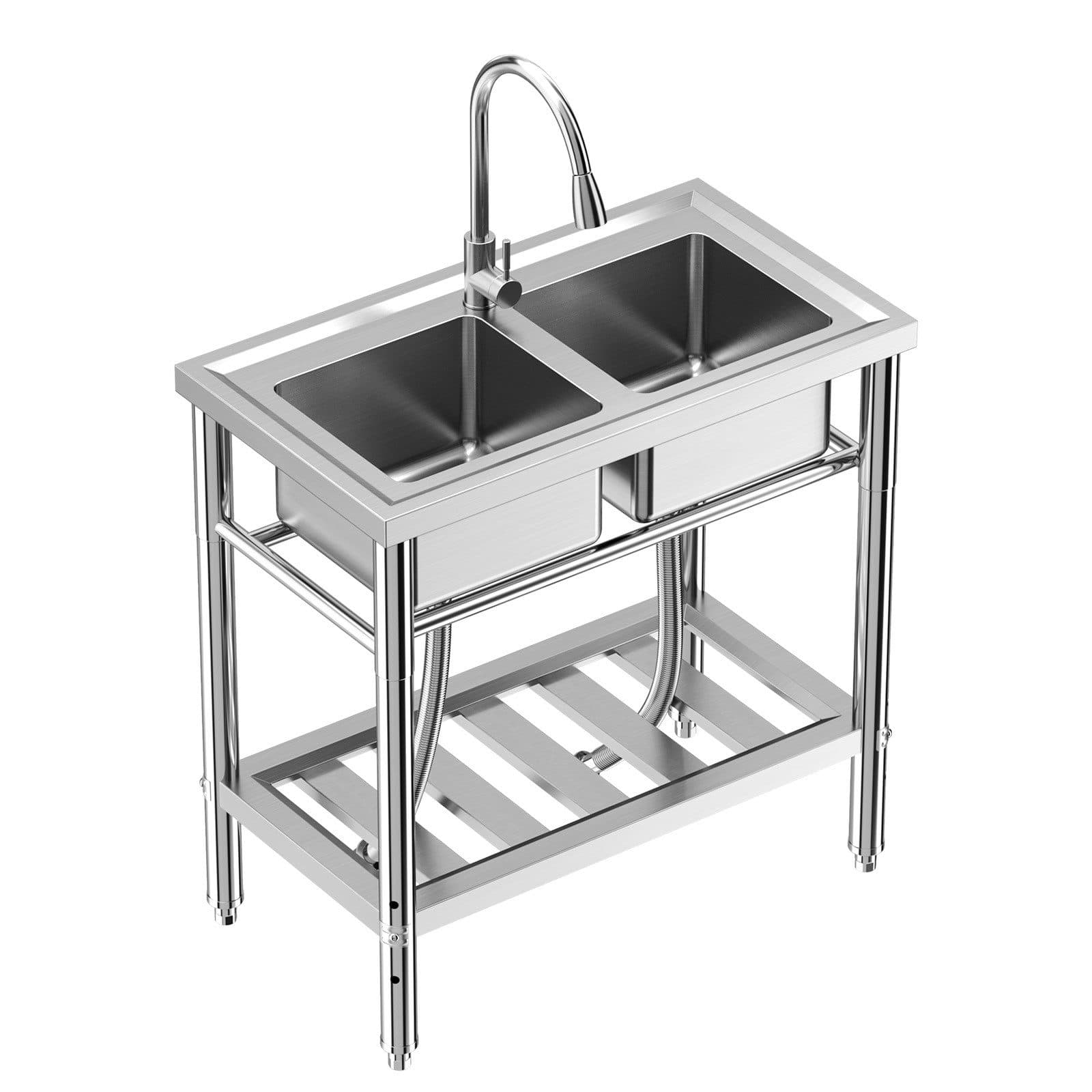 GarveeMore Edelstahlspüle Set mit Wasserhahn 360° drehbar - Bild 2