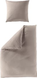 BIERBAUM Bettwäsche Elegant Uni Taupe Mako-Satin 2-tlg. Bild 2