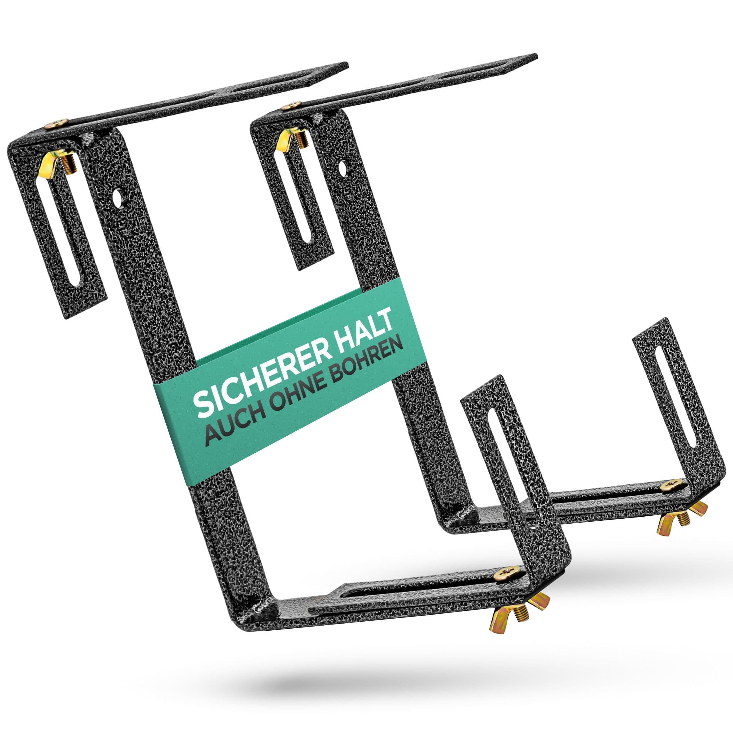 Kamelio Blumenkastenhalter 4x verstellbar bis 30 kg schwarz/grau - Bild 2