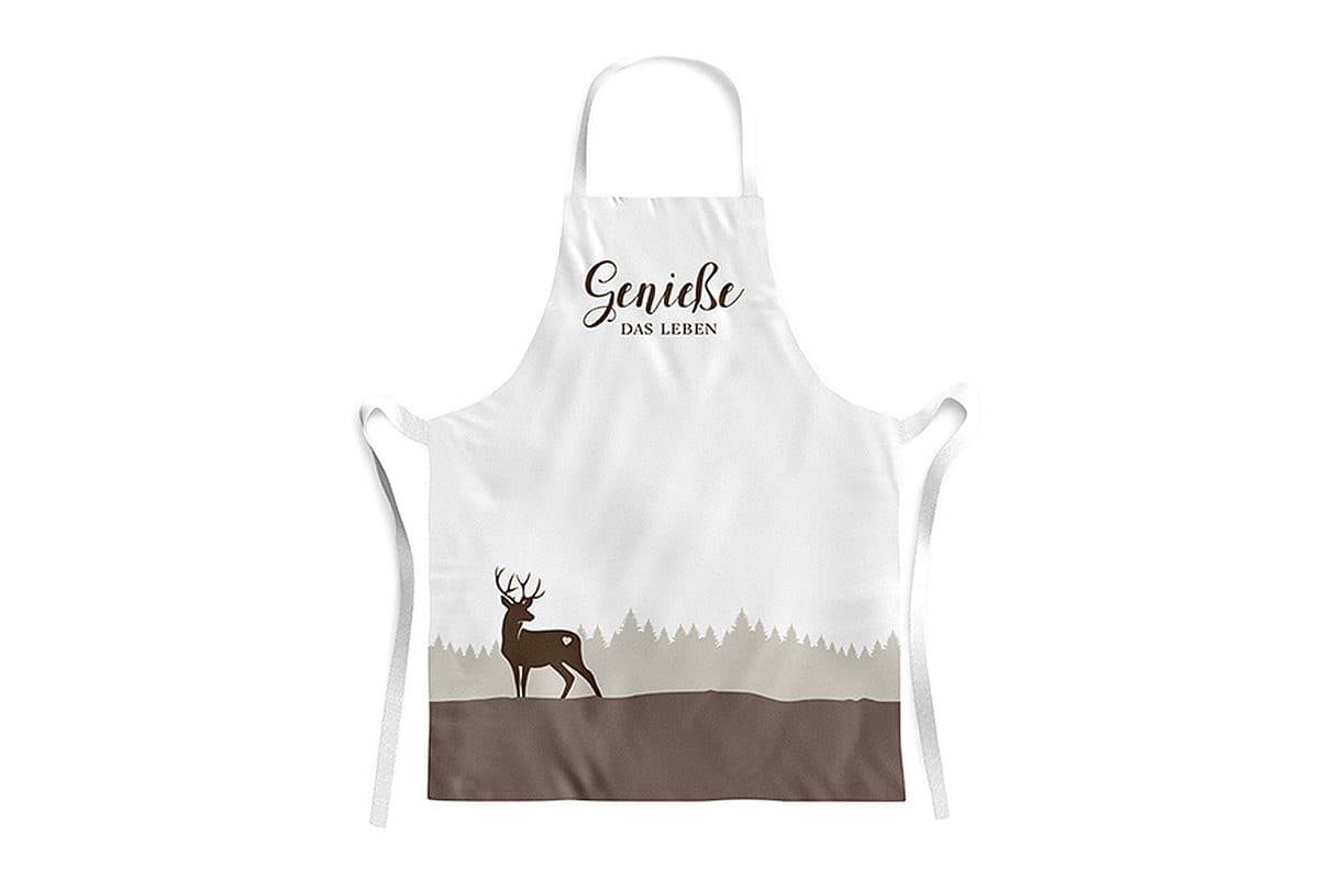 La Vida Küchenschürze Gipfelgruß 100% Baumwolle