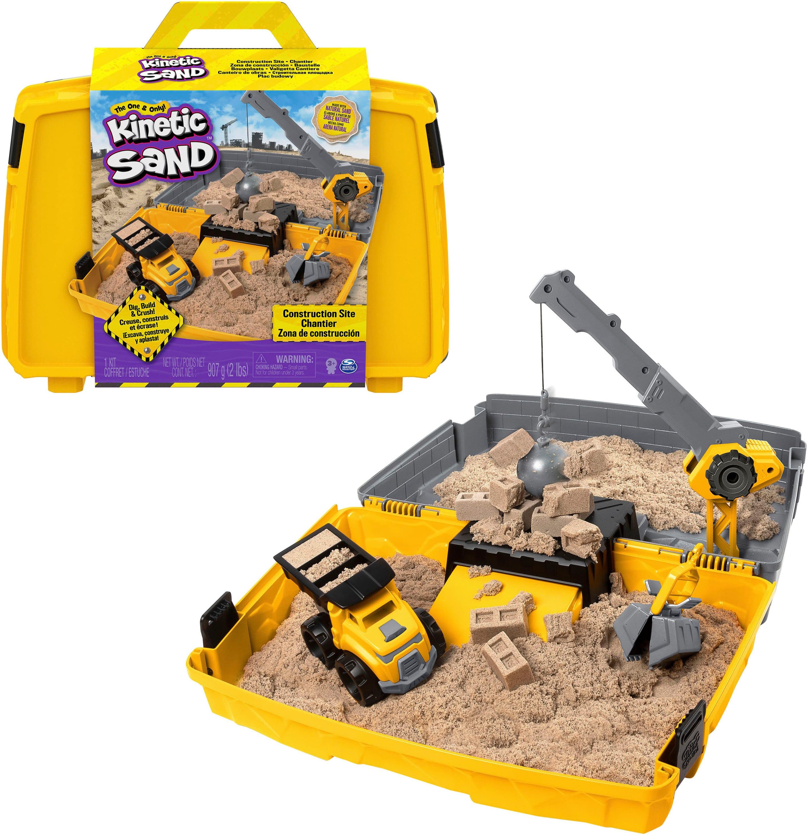 Spin Master Kinetic Sand Construction Folding Sandbox 907 g Bunt Kreativset - Bild 2
